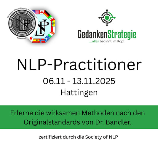 NLP- Practitioner Ausbildung 06.11.2025 - 13.11.2025